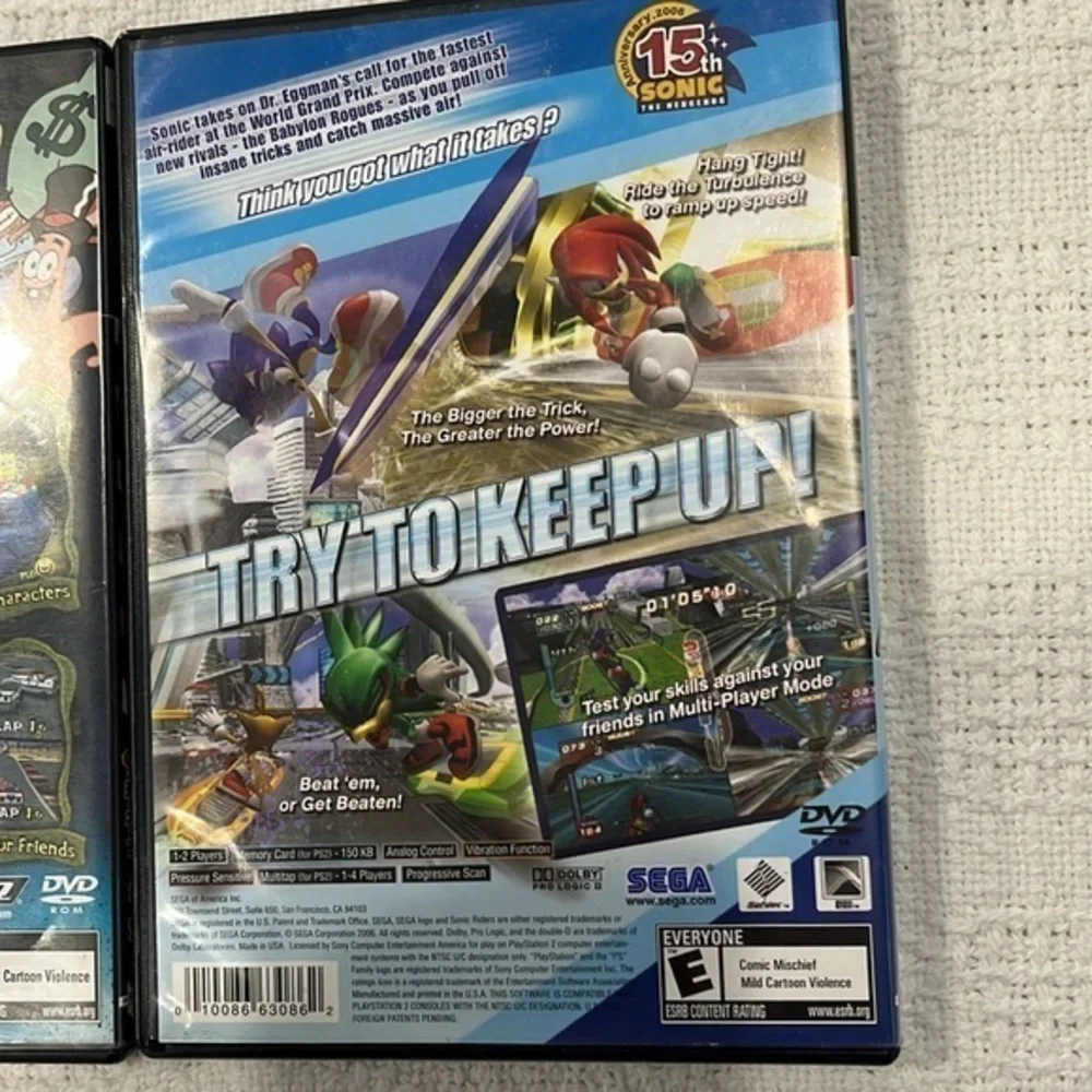PlayStation‎ 2 games Tetris sonic SpongeBob used